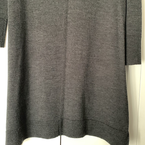 EILEEN FISHER Gray Merino Wool Round Roll Neck Tunic Size XS/TP - Picture 9 of 16